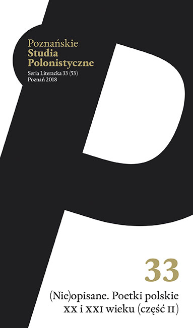 Exercising ekological imagery. On Julia Fiedorczuk’s poetry Cover Image