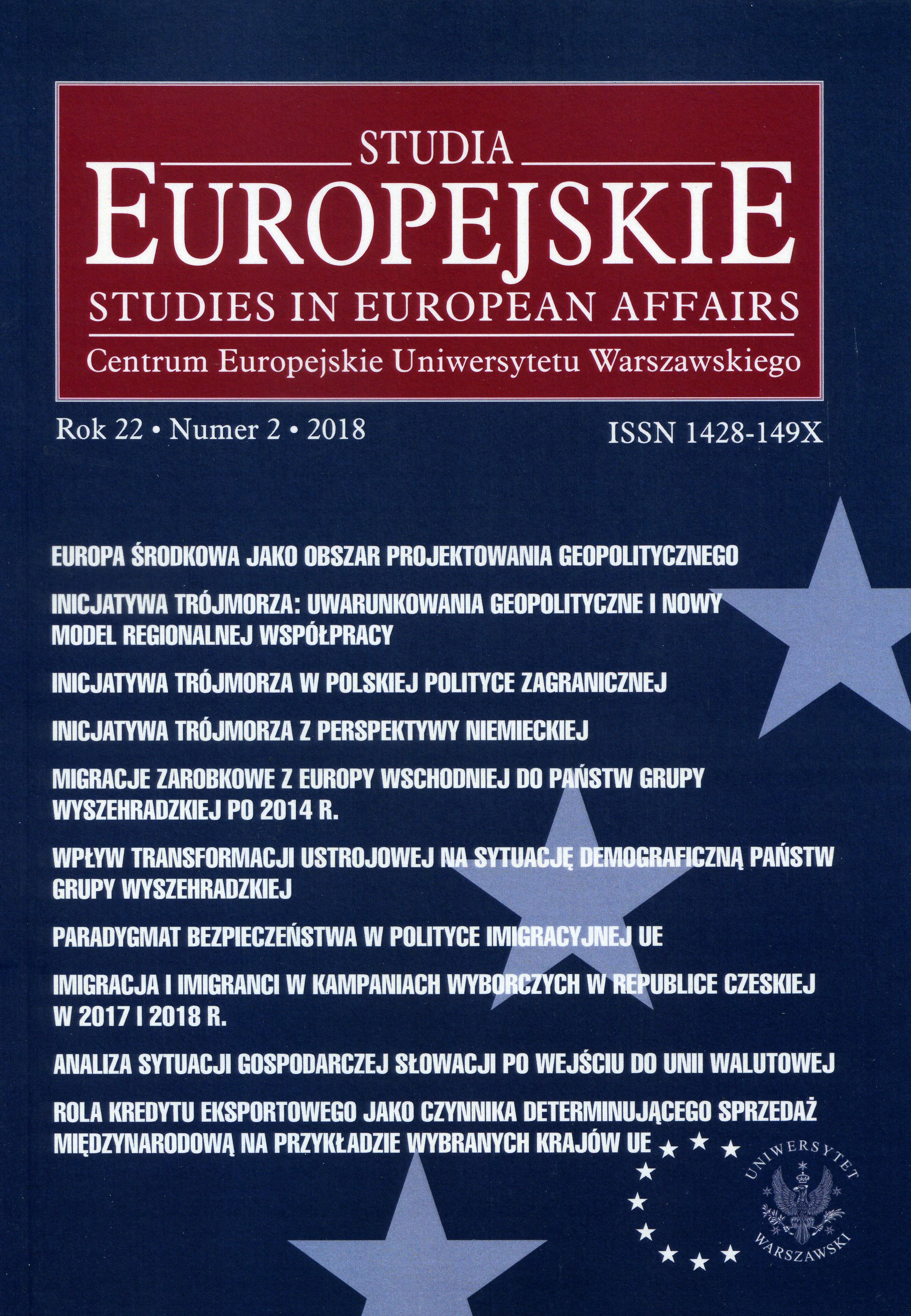The Three Seas Initiative: Geopolitical Determinants and a New Model of Regional Cooperation Cover Image