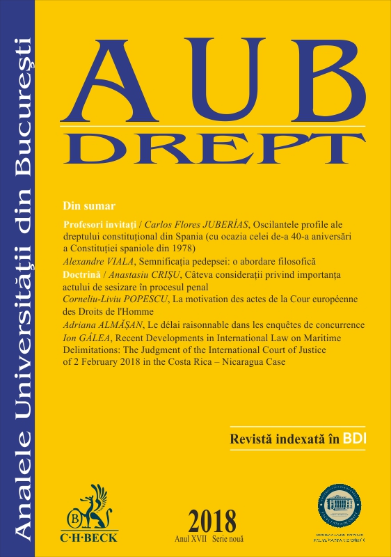 The analysis of the different legal effects associated to land registration and the solution adopted in the Romanian legislation Cover Image