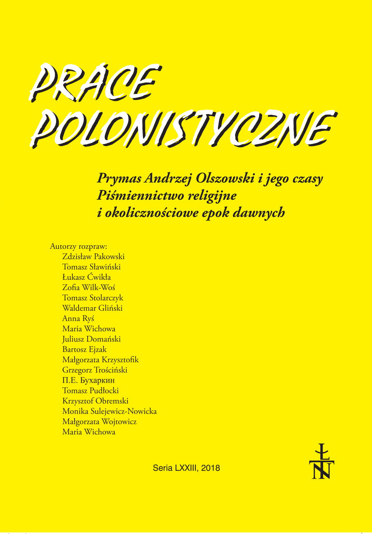 On the discourse of Olszowski „De archiepiscopatu gnesnensi” Cover Image