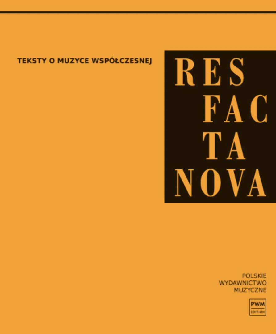 The touch of a piano. Selected issues  of phenomenology of performance  and perception of a musical work Cover Image
