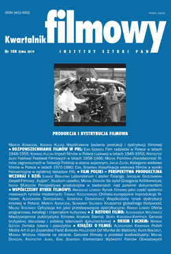 Laboratorium i atelier Falanga. Strategie biznesowe i znaczenie w przemyśle filmowym dwudziestolecia międzywojennego w Polsce Cover Image