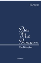 CONCEPTS OF ANIMATING ACTIVITIES DEVELOPED AND CONSTRUCTED ON THE GROUND OF POLISH PEDAGOGY: HISTORICAL-COMPARATIVE, POLITICAL-INSTITUTIONAL, AND PARADIGMATIC-APPLIED “LOOPS” Cover Image