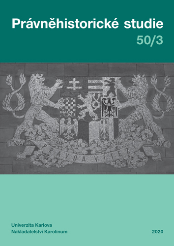 Hradiště Monastery in the Dispute over the Domašov Forest: A Study on the History of Law of Borders in the Middle Ages Cover Image