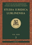 The Principle of necessitas frangit legem in the Activity and Thought of Andrzej Maksymilian Fredro Cover Image