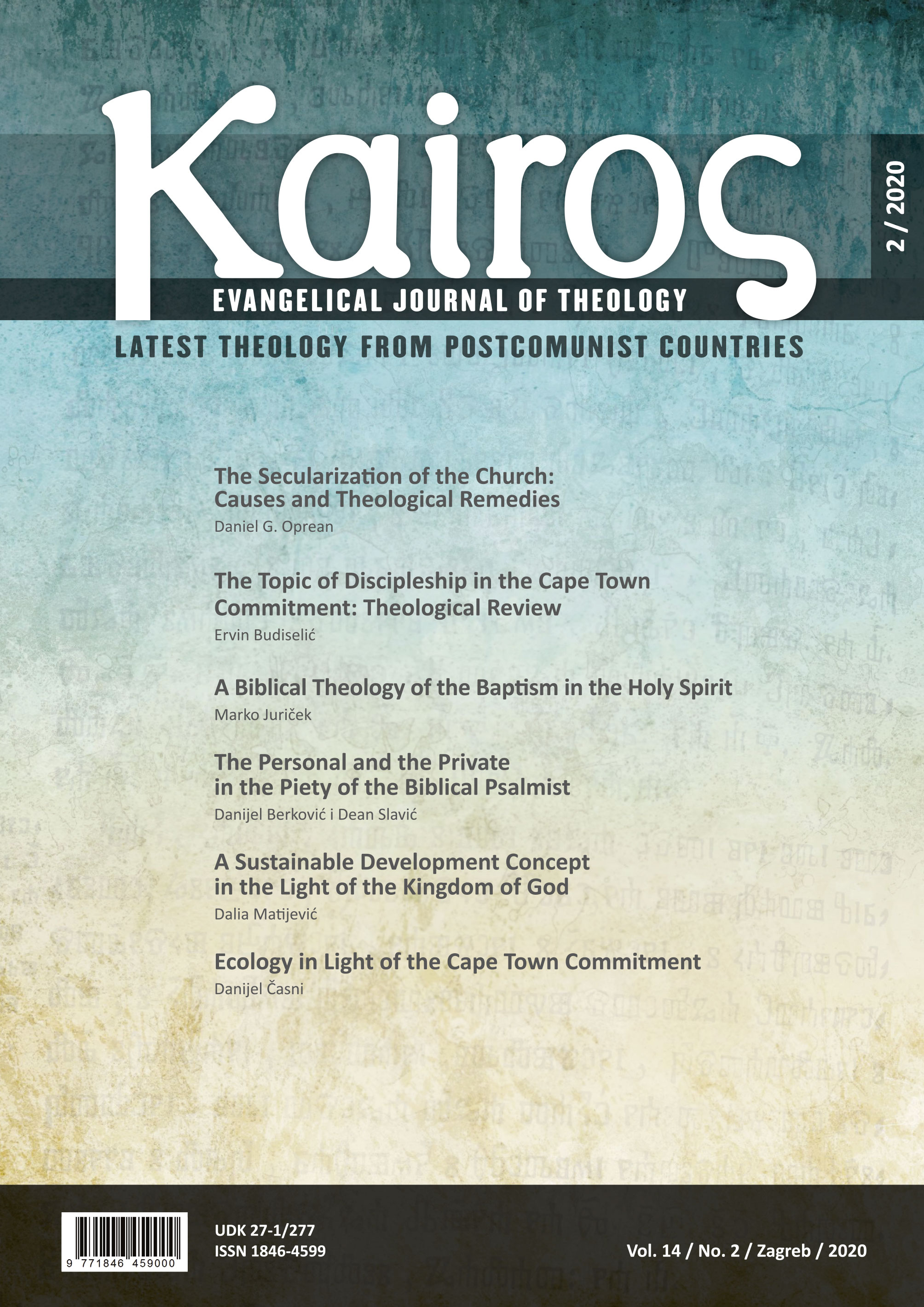 A Sustainable Development Concept in the Light of the Kingdom of God Cover Image
