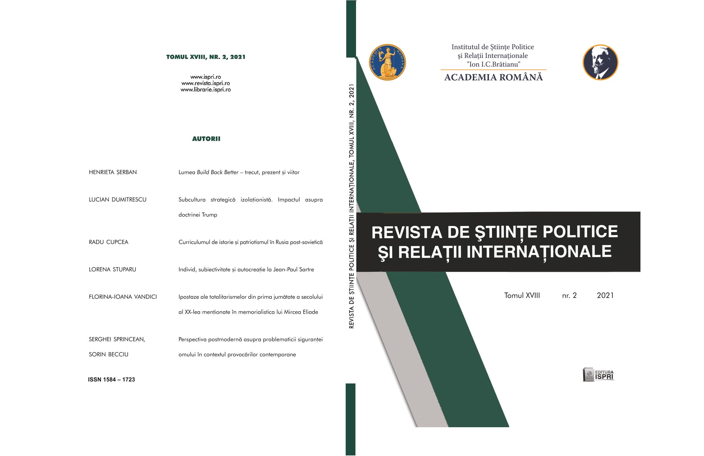Cristina Vohn, Dan Dungaciu (editors), In the fight against us, the virus and the crises of the world. Academic Journal in Pandemic, ISPRI Publishing House, 2020, 648 pp Cover Image