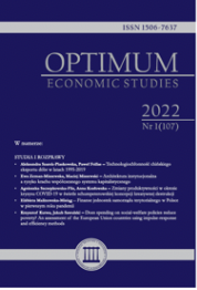 Technology intesity of Chinese export of goods in the years 1995–2019 Cover Image
