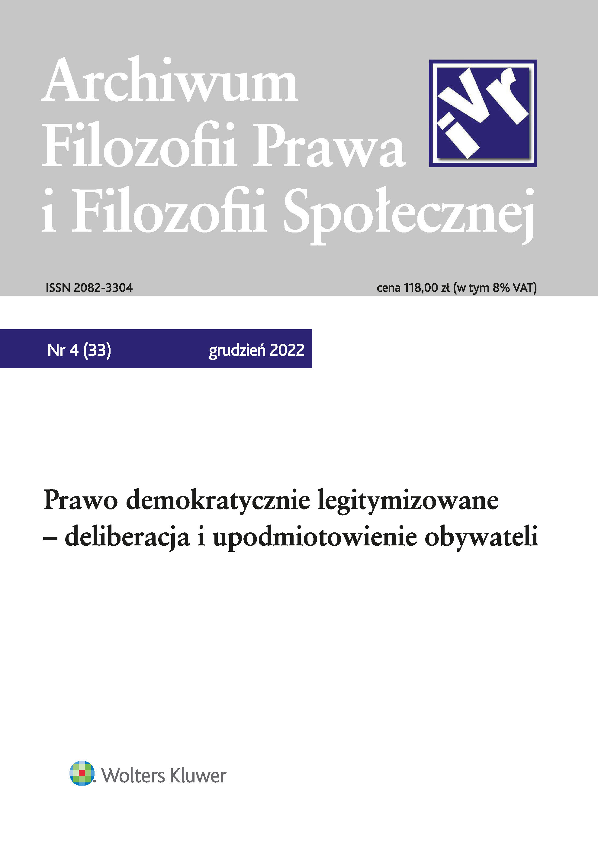 Rozstrzygnięcie Konkursu Stowarzyszenia Filozofii Prawa i Filozofii Społecznej — Sekcji Polskiej IVR na Najlepszą Pracę Doktorską z Zakresu Teorii i Filozofii Prawa