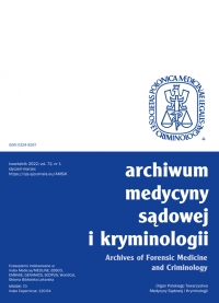 Restraint asphyxia. An analysis of the circumstances and mechanism of death in agitated, physically restrained individuals Cover Image