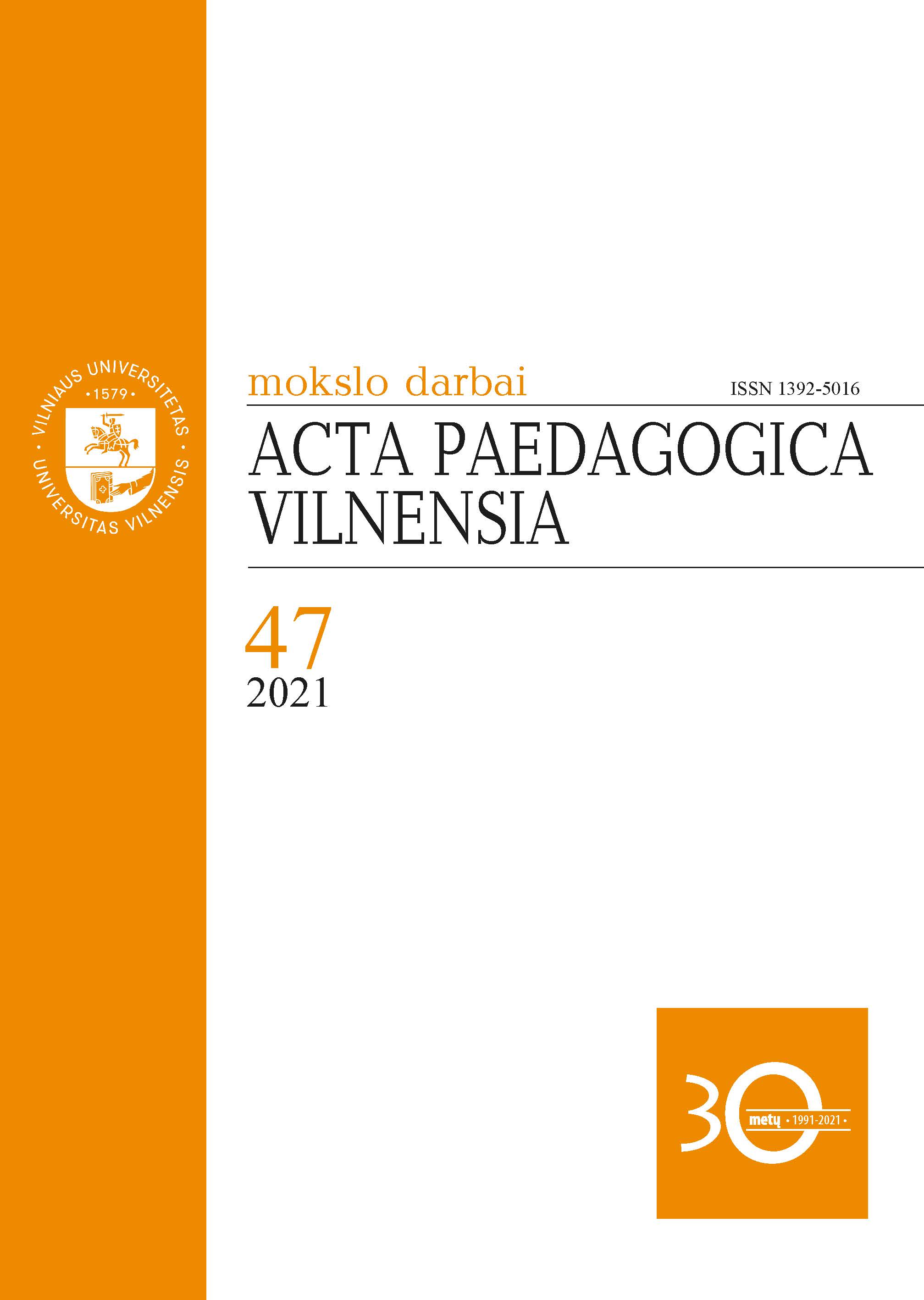 Acta Paedagogica Vilnensia Cover Image