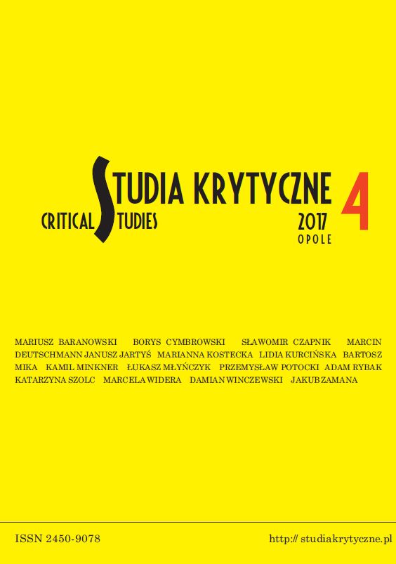 Critical Studies Cover Image