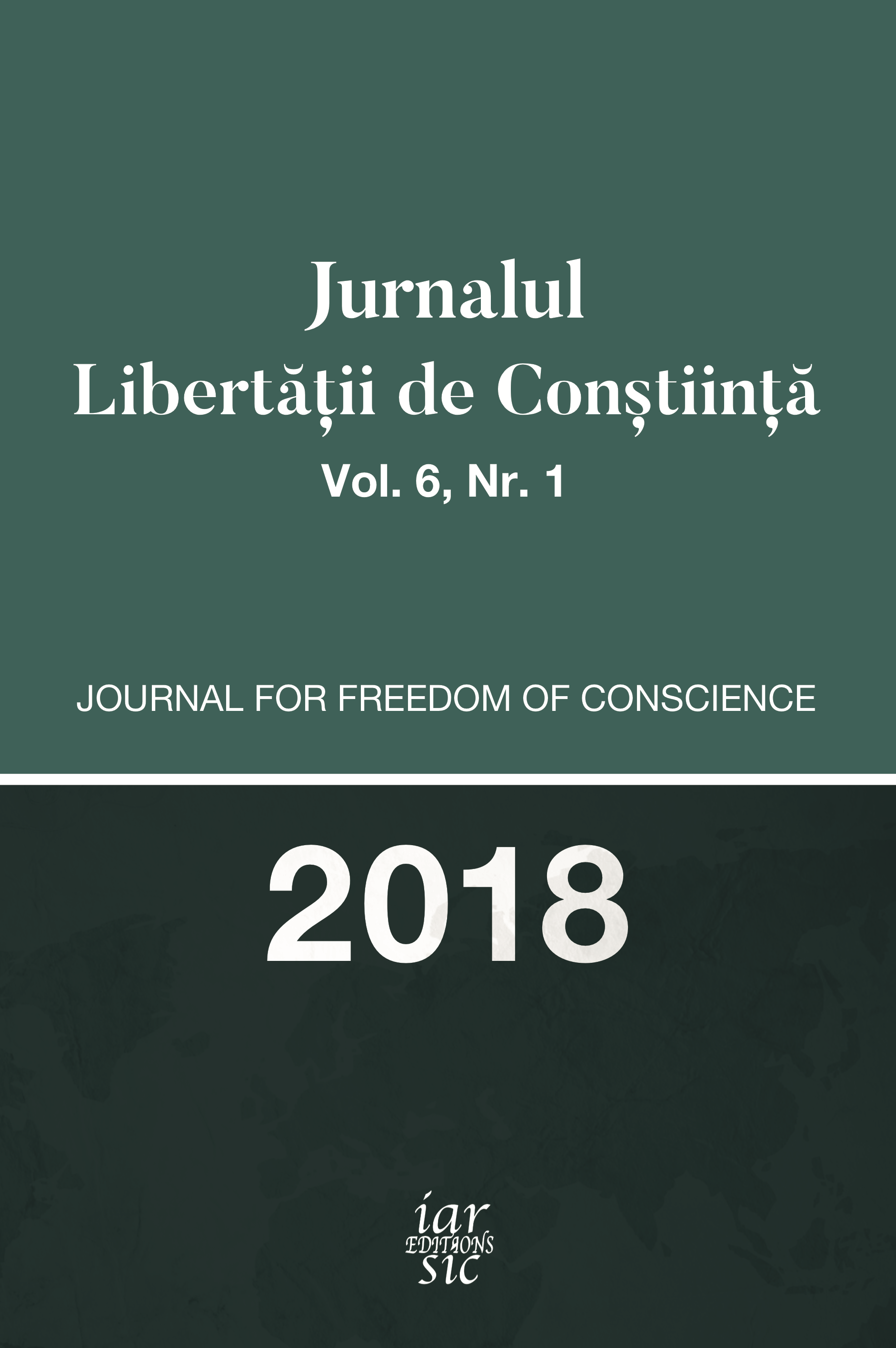 Journal for Freedom of Conscience Cover Image