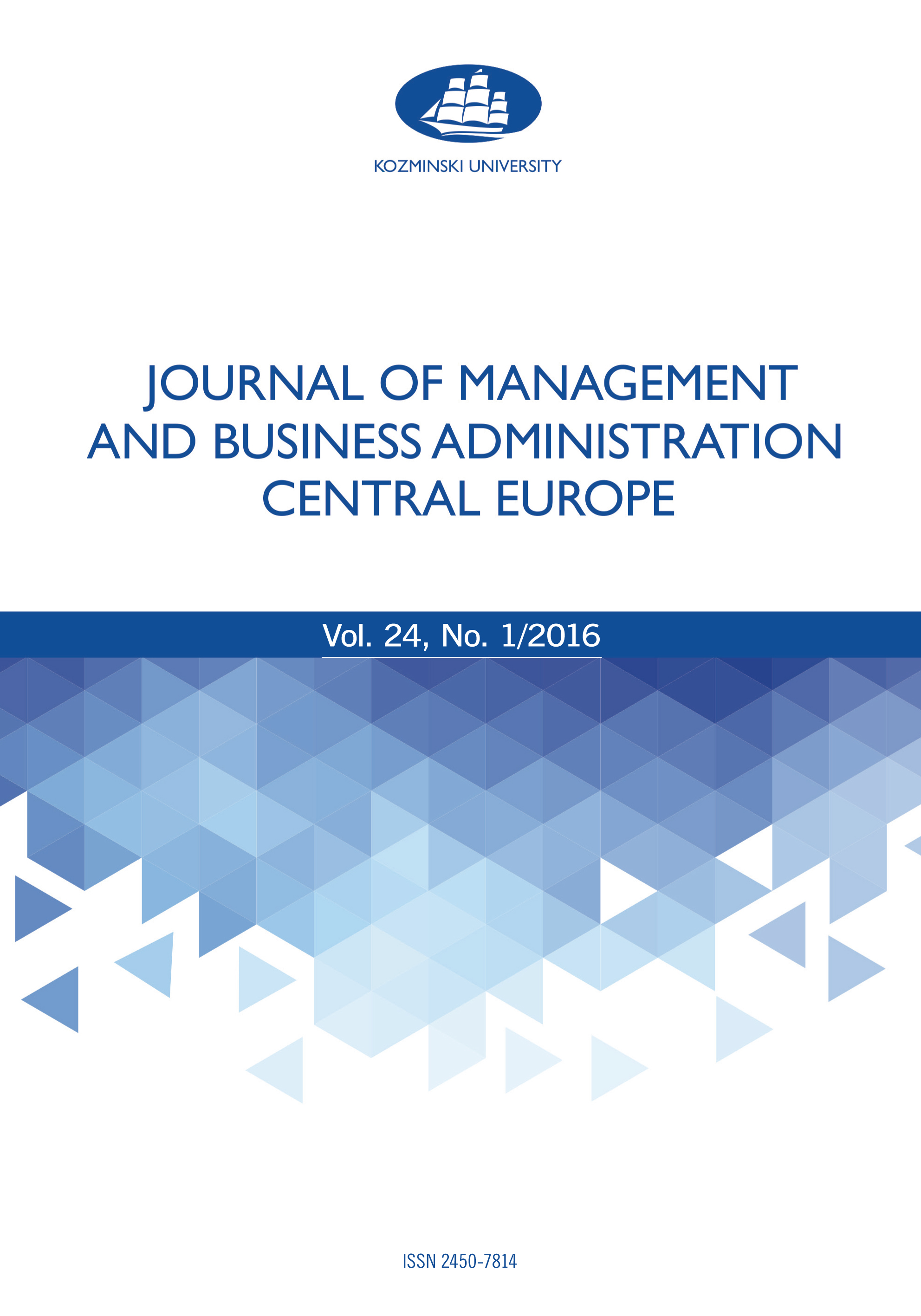 Central European Management Journal Cover Image