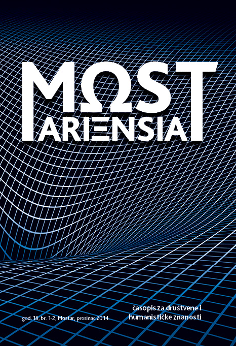 Mostariensia - journal of social sciences and humanities Cover Image