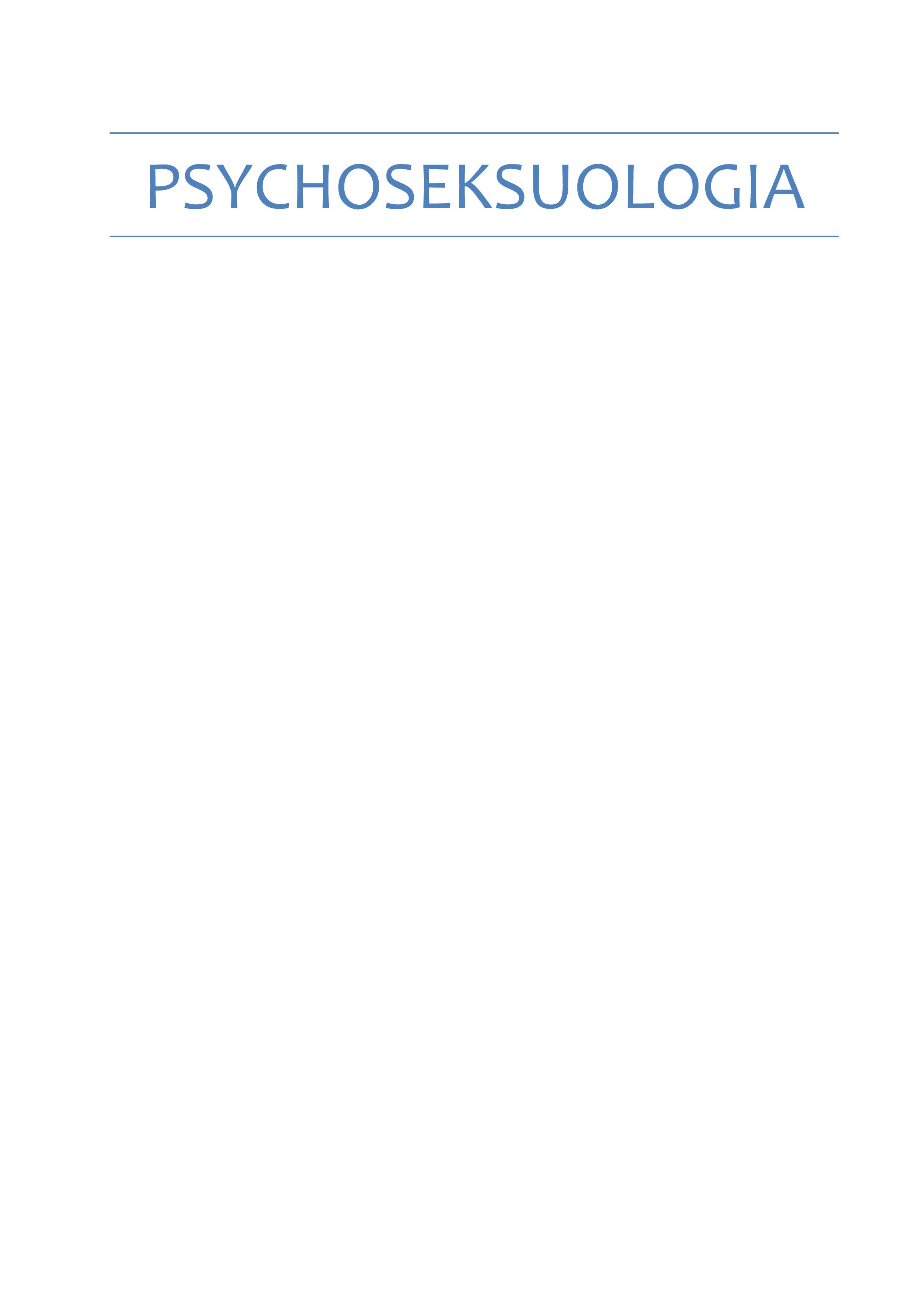 Psychosexology Cover Image
