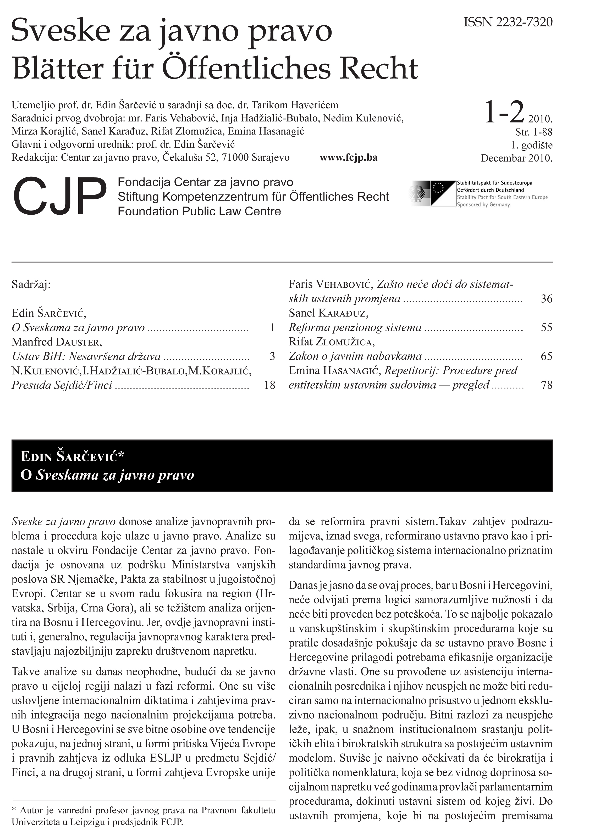 Public Law Volumes Cover Image