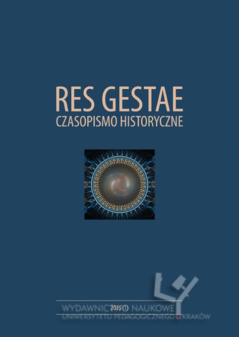 Res Gestae. Historical Journal. Cover Image