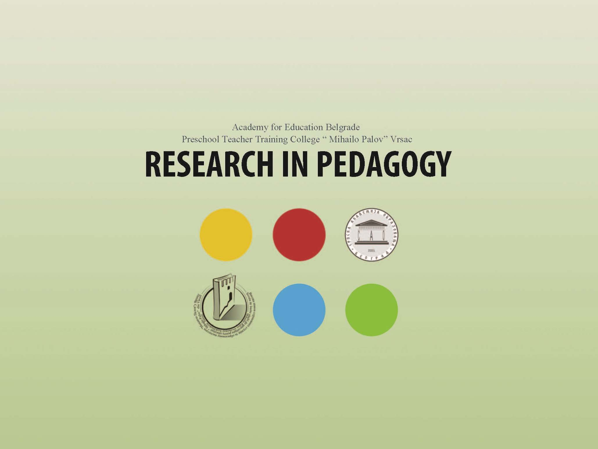 Research in Pedagogy Cover Image