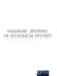 Valahian Journal of Historical Studies Cover Image